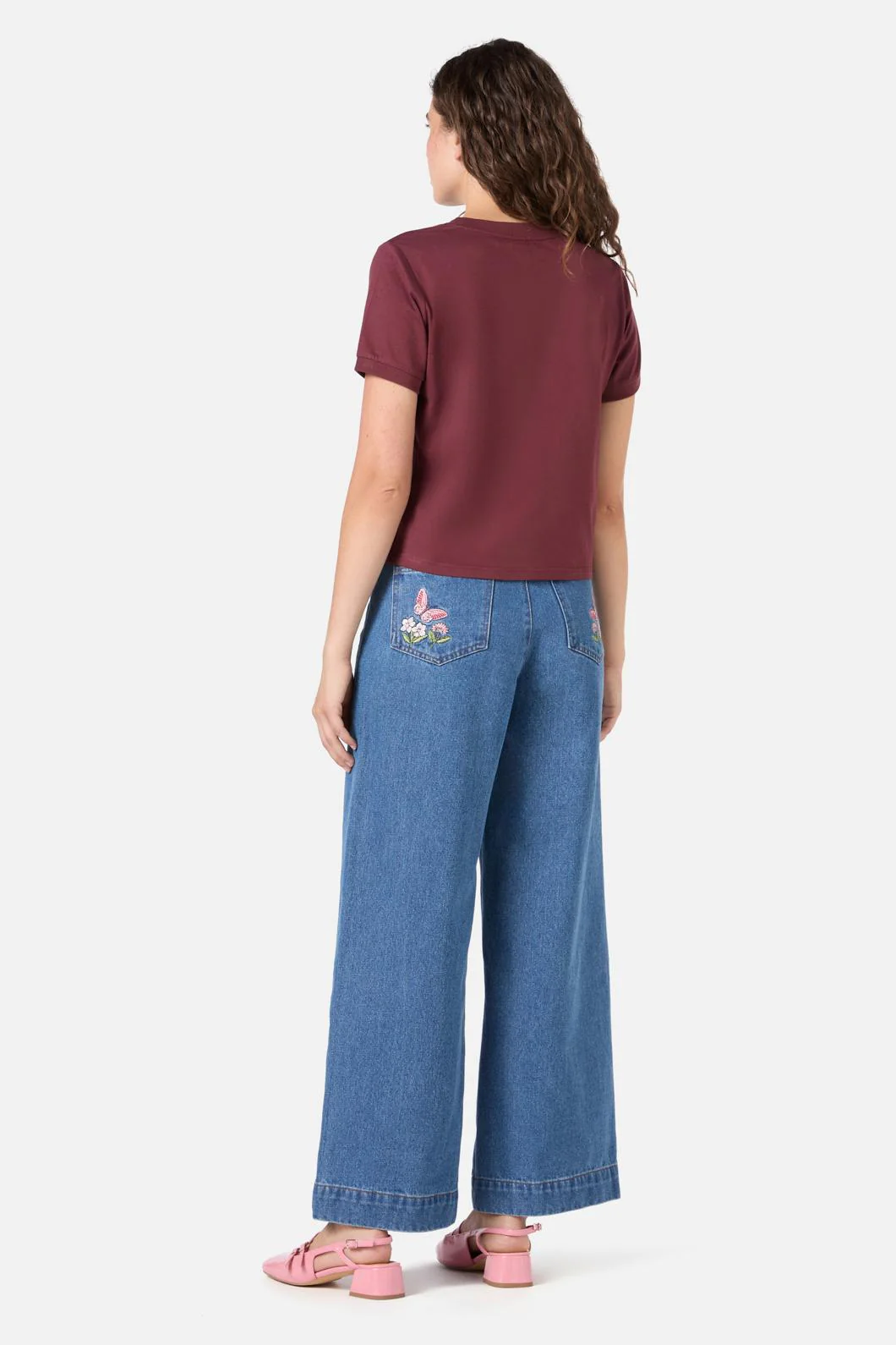 Yvette Butterfly Flower Tee - Image 3