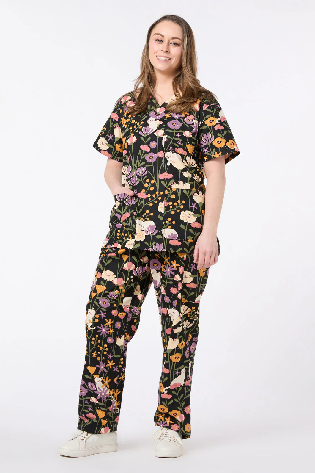 Zoe Cat scrub set